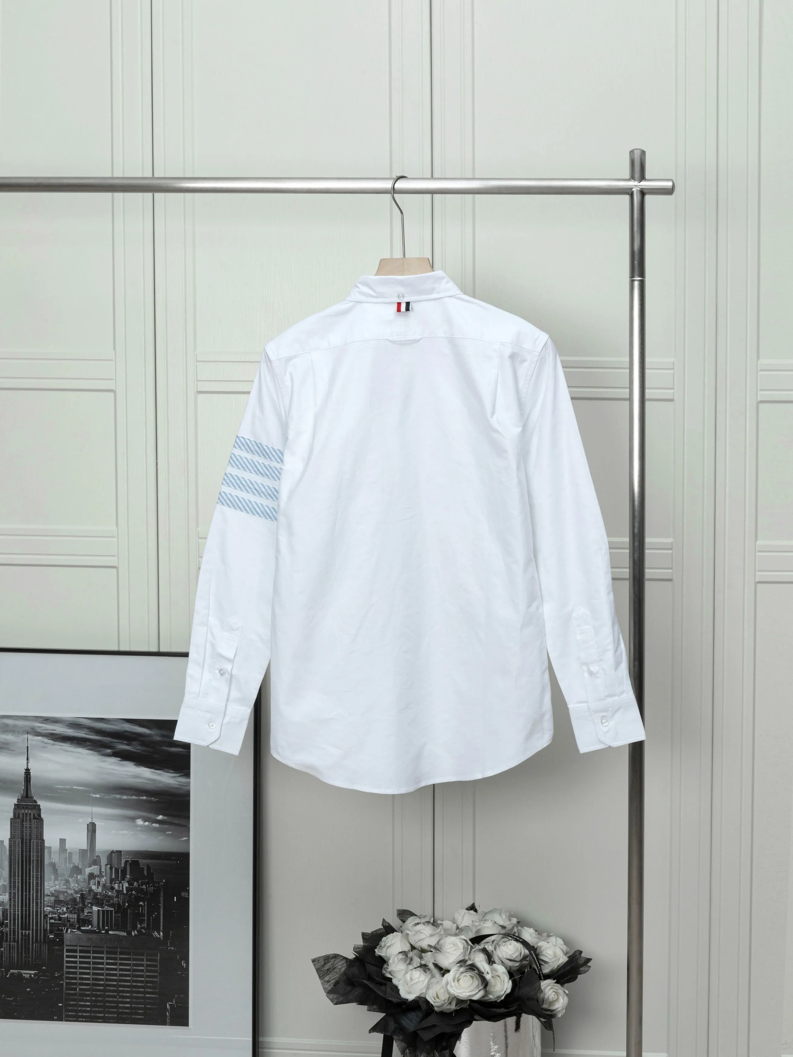 THOM BROWNE Blue 👔Classic ， ， ， ， ， ， In Stock， ， ：White Blue Sizes：0-4